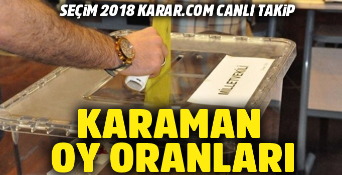 24 Haziran sonuçları | Karaman Cumhurbaşkanlığı seçimi oy oranı