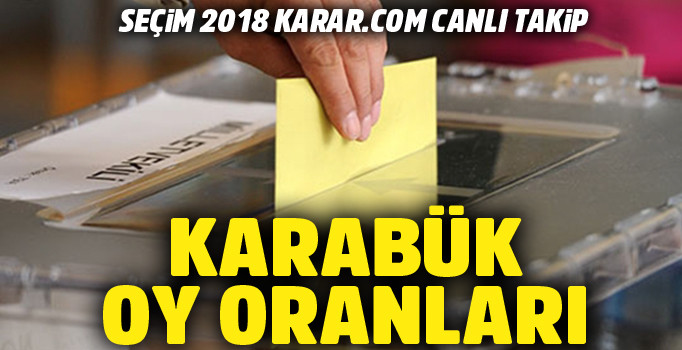 Cumhurbaşkanlığı seçimi oy oranı Karabük 24 Haziran sonuçları