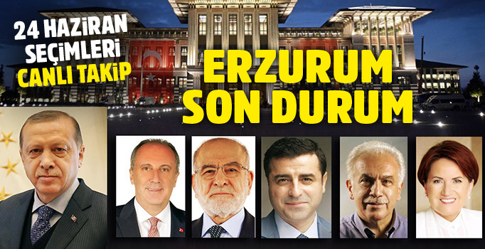 Erzurum Cumhurbaşkanlığı seçimi oy oranı ne? 24 Haziran sonuçları Erzurum