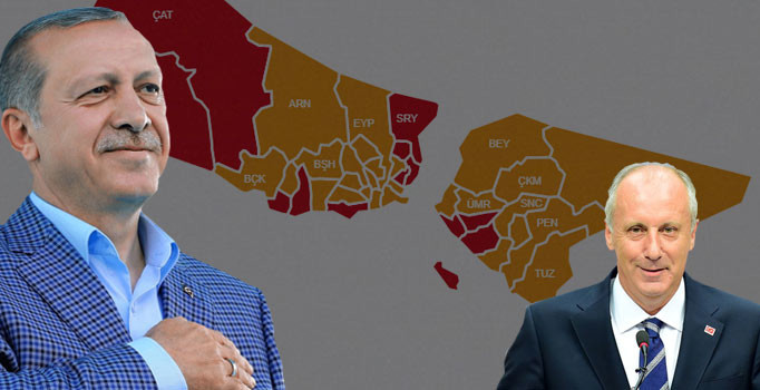 İlçe ilçe İstanbul seçim sonuçları: Erdoğan böyle fark attı