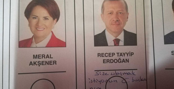 Erdoğan'a mesaj yazan seçmen ortaya çıktı