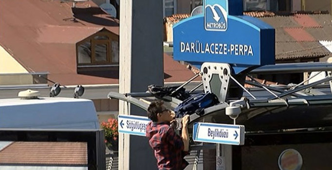 Son dakika: Darülaceze - Perpa metrobüs durağında şüpheli paket alarmı