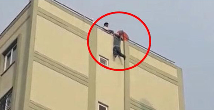 Adana'da korku dolu dakikalar! Son anda kurtarıldı