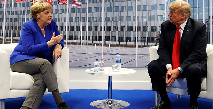 Trump ve Merkel görüştü