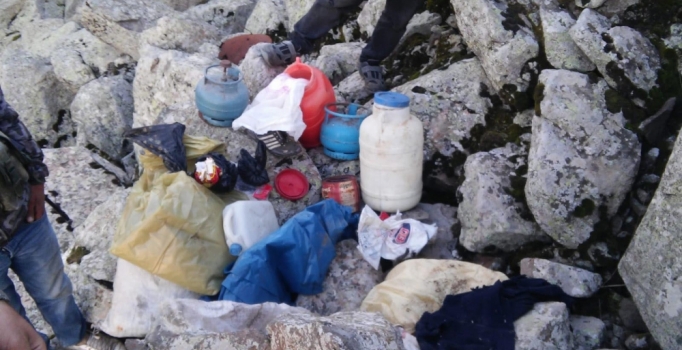 Van'da PKK'ya ait malzemeler ele geçirildi