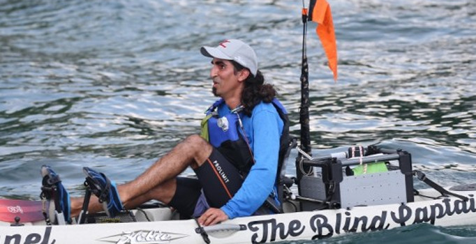 Görme engelli öğretmenden kanoyla kıtalar arası yolculuk