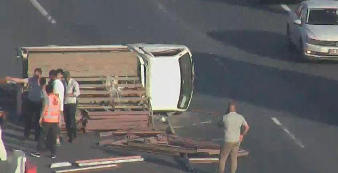 Mahmutbey gişelerde kaza