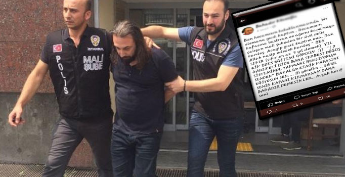 Adnan Oktar'ı gözaltına alan polisi tehdit eden kişi tutuklandı