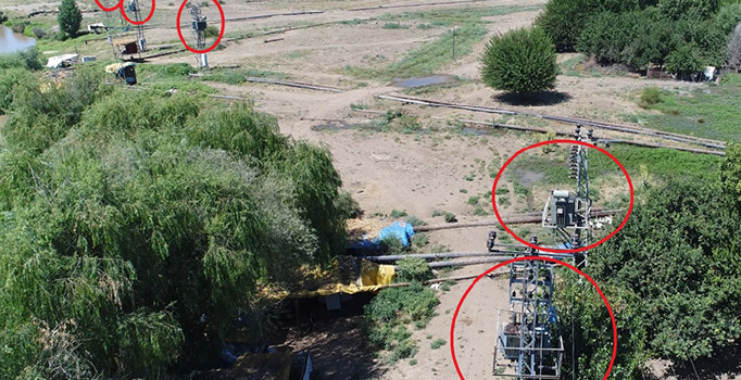 Kaçak elektrik kullanımı drone ile havadan tespit ediliyor