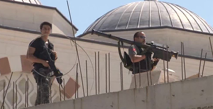 Cumhurbaşkanı Erdoğan Çamlıca Camii inşaatında incelemelerde bulunuyor