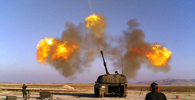 Fırtına obüsleri Arslan'ın ölümüne sebep olan IŞİD'in füze rampasını vurdu