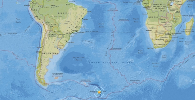 Güney Sandwich Adaları’nda 6.1 büyüklüğünde deprem