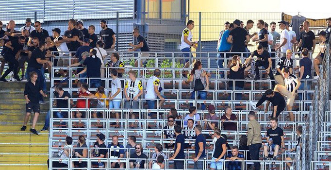LASK Linz - Beşiktaş maçı öncesi olaylar çıktı: Yaralılar var