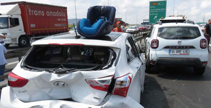 Son Dakika! TEM'de zincirleme kaza