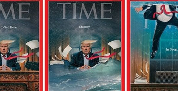 Trump dipte! Time'den dikkat çeken kapak