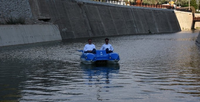 Denizi olmayan şehre deniz bisikleti geldi