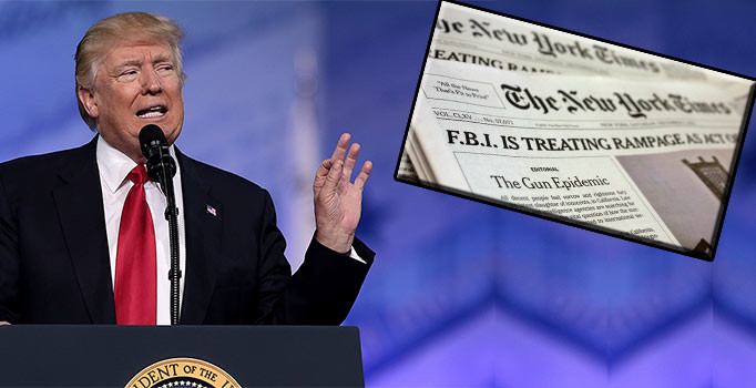 Trump'tan New York Times darbesine tepki: Yüreksiz korkak