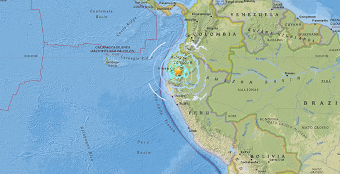 Ekvador'da 6.2 büyüklüğünde deprem meydana geldi