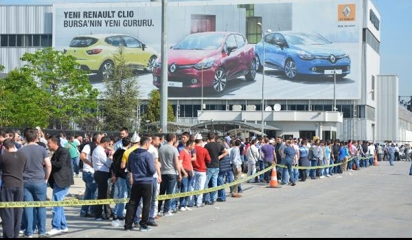 Renault Fabrikasında eylem büyüyor