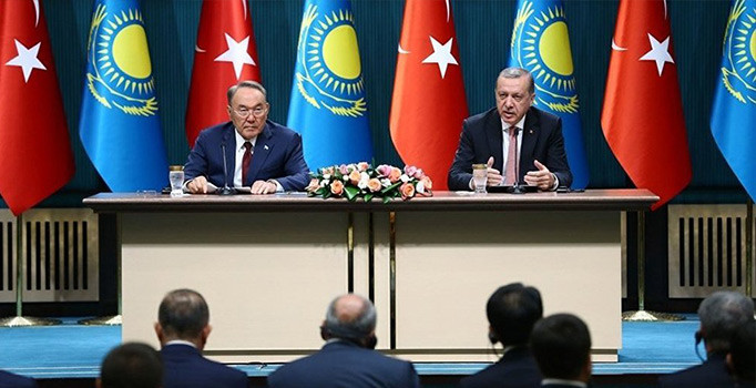 Erdoğan ile Nazarbayev ortak hedefler için buluşacak