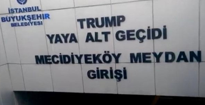 İBB'den flaş karar! Trump'ın ismi silindi...