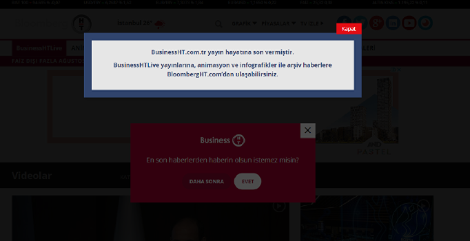 Business HT, yayın hayatını bitirdi
