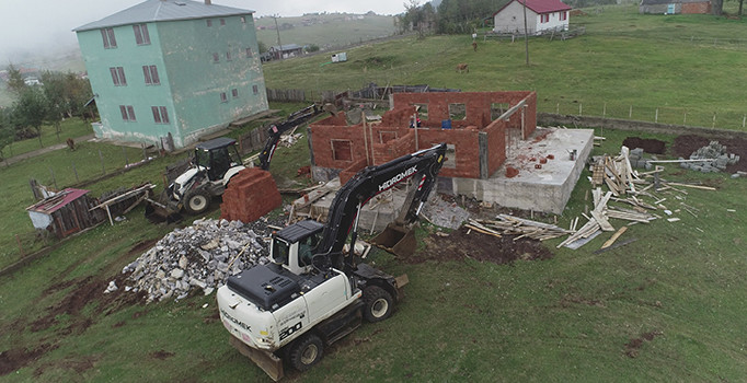 Doğu Karadeniz yaylalarında yıkım başladı