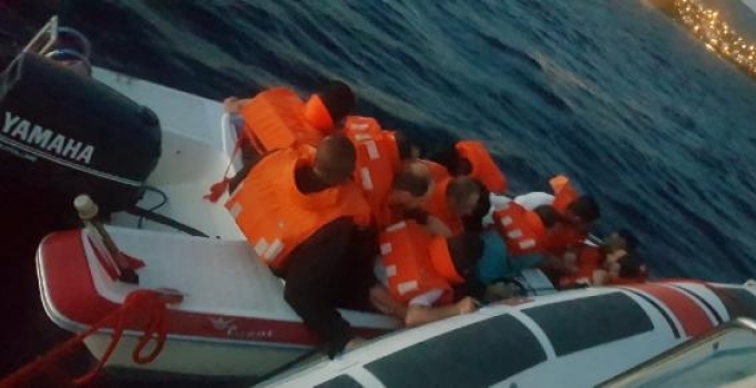 Bodrum'da 14 göçmen yakalandı