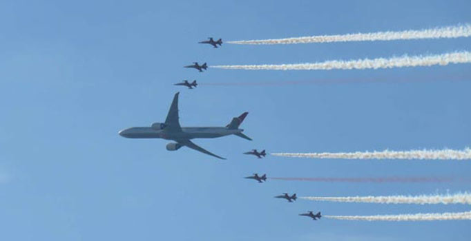 Teknofest'te Türk Yıldızları ile THY uçağının tarihi uçuşu hayran bıraktı