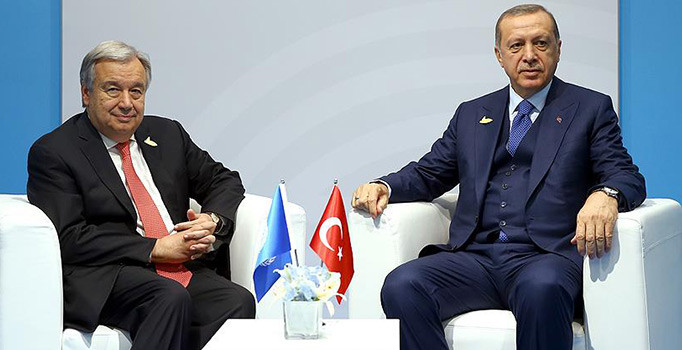 Son dakika! Erdoğan-Guterres görüşmesi sona erdi