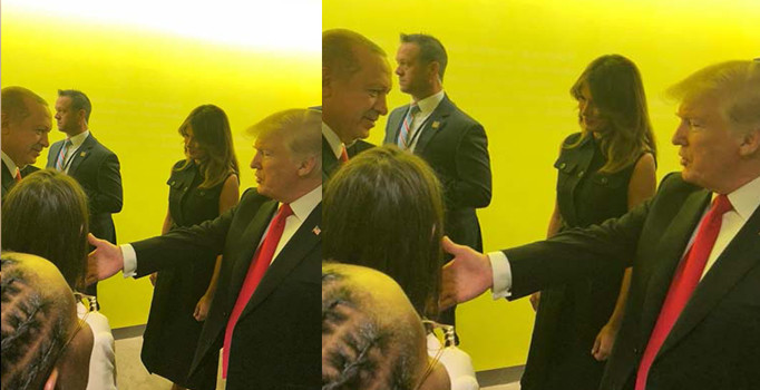 Son dakika! Erdoğan ve Trump görüştü! İşte ilk kareler...