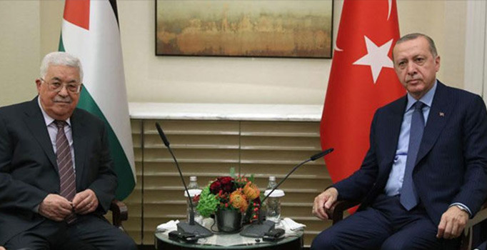 Cumhurbaşkanı Erdoğan, Filistin Devlet Başkanı Abbas ile görüştü