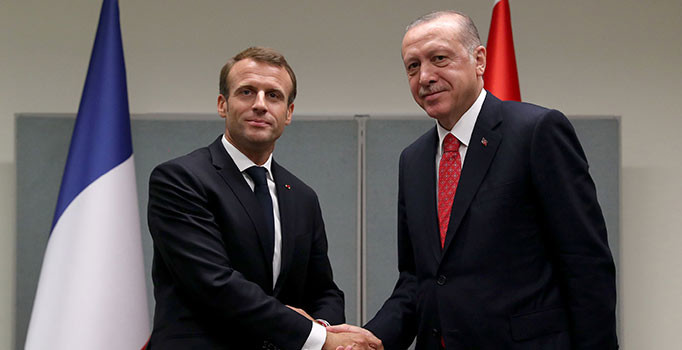 Erdoğan, Fransız mevkidaşı Macron ile görüştü