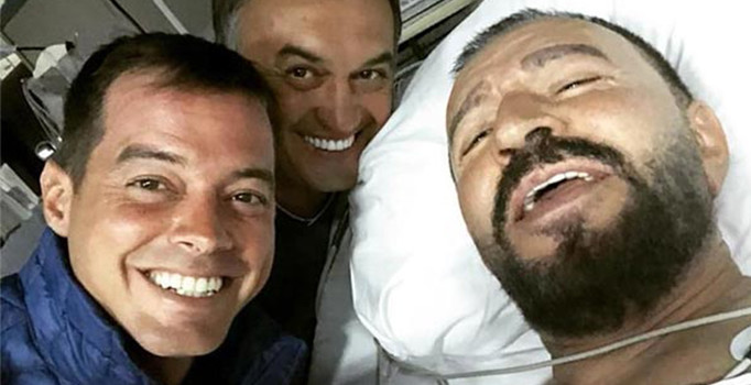 Kalp krizi geçiren Mustafa Topaloğlu'ndan ilk fotoğraf