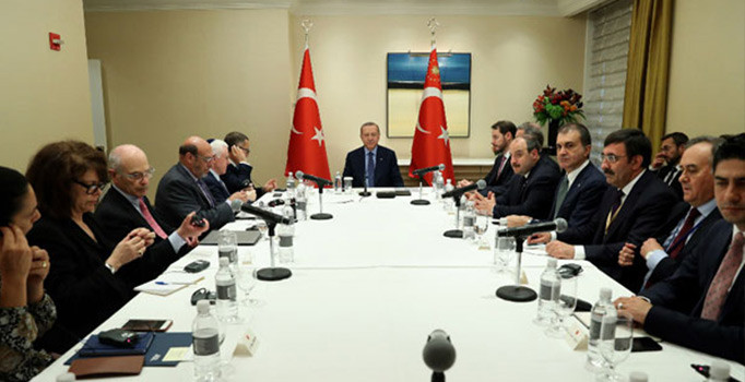 Cumhurbaşkanı Erdoğan, Yahudi kuruluşlarının temsilcileriyle görüştü