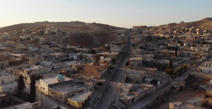 İdlib'de güvenli bölge havadan görüntülendi