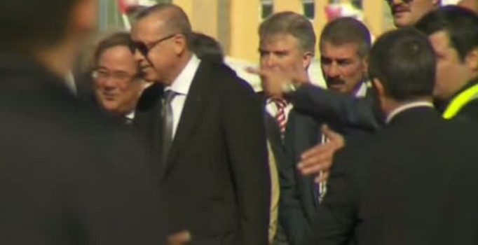 Cumhurbaşkanı Erdoğan Köln'e geldi