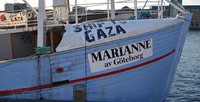 İsveç'in "Mavi Marmarası" Kopenhag'dan yolcu edildi