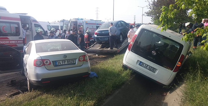 Zincirleme kaza TEM'i savaş alanına çevirdi