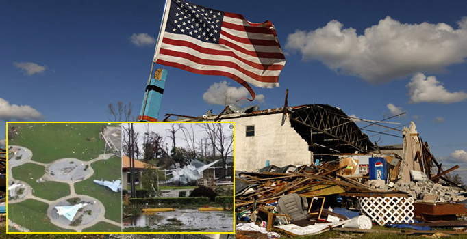 Micheal Kasırgası, ABD üssünü dümdüz etti