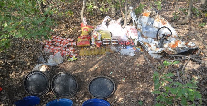 Bingöl'de 340 kilogram el yapımı patlayıcı ele geçirildi