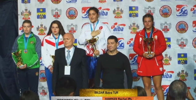 Milli boksör Büşra Işıldar, Avrupa şampiyonu oldu