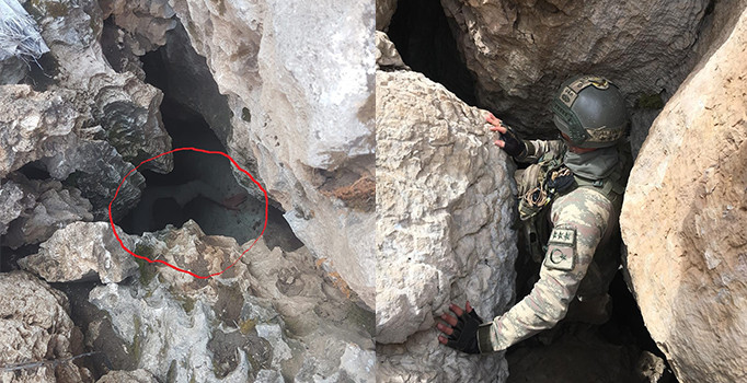 Siirt'te PKK'lı teröristlerin kullandığı 22 barınak imha edildi