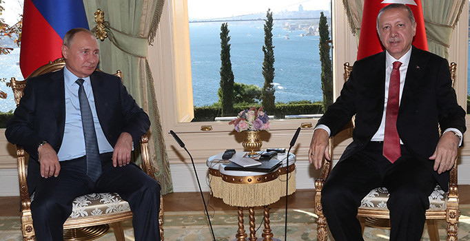 Cumhurbaşkanı Erdoğan, Rusya Lideri Putin ile görüştü