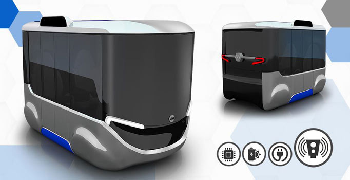 İlk görselleri yayınlandı! İşte yerli sürücüsüz elektrikli araç