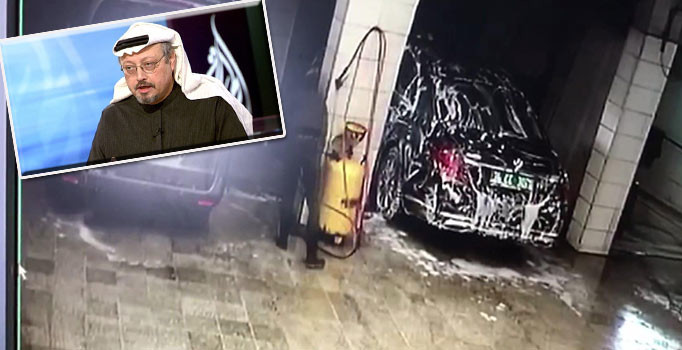 Son dakika! Suudi Konsolosluğuna ait aracın yıkama görüntüleri ortaya çıktı