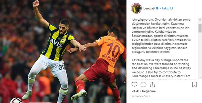 Yassine Benzia özür diledi