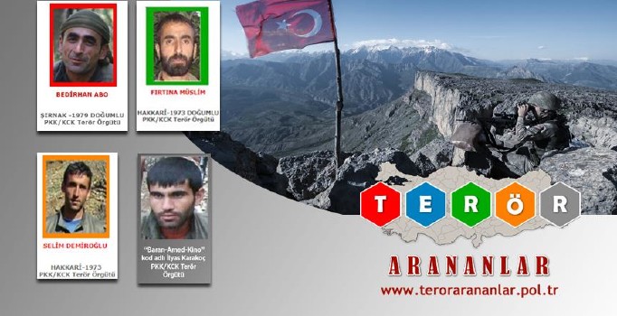 Listeden 8 günde 4 terörist düştü