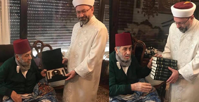 Diyanet İşleri Başkanı Erbaş'tan Kadir Mısıroğlu'na tepki çeken ziyaret