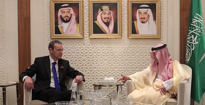 Kaşıkçı itirafının ardından İngiltere'den Riyad'a ilk ziyaret